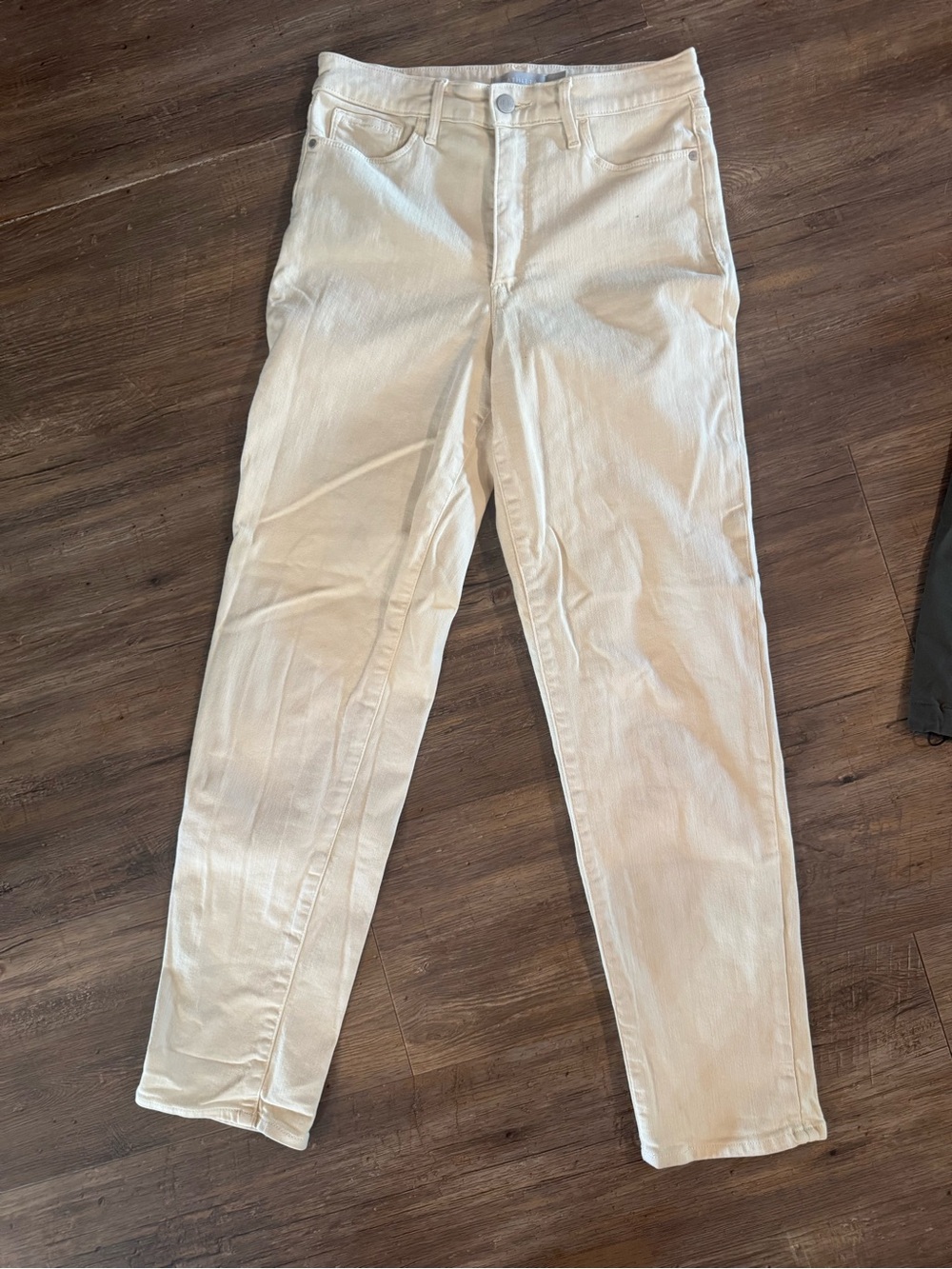 Athleta Beige Neutral Tapered Leg Ankle Jeans Sz 8 Tall Casual